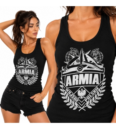 DAMSKI TANK TOP ARMIA (BIAŁY)